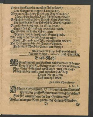 O Neuer Herzensstich/ O frisch-geschlagne Wunden! [...]