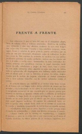 Frente a frente
