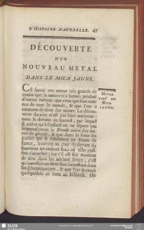 Découverte D'Un Nouveau Metal Dans Le Mica Jaune