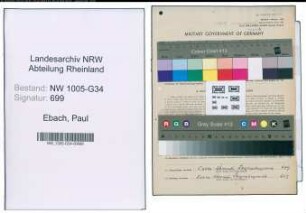 Entnazifizierung Paul Ebach , geb. 27.04.1909 (Dentist)