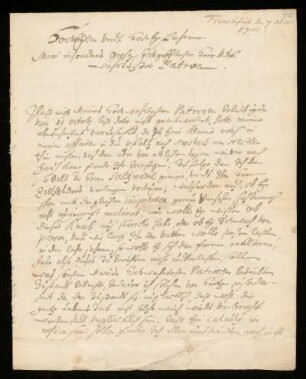 Brief von Johann Helfrich Jüngken an Johann Dolaeus