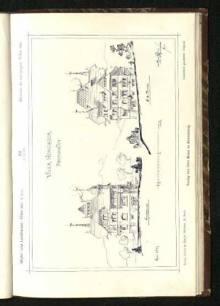 Tafel 32: Villa Honegger in Bremgarten: Hauptfassade, Südost-Fassade
