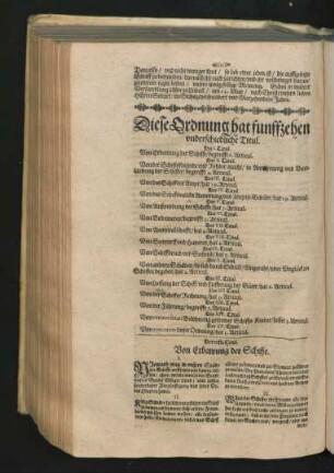 Der erste Titul - Der fünffzehente Titul.