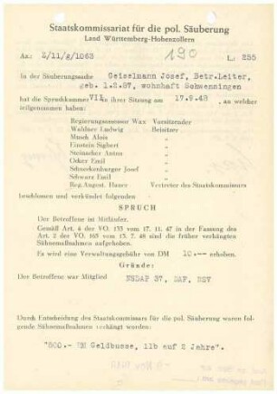 Geiselmann, Josef