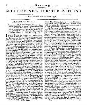 Soemmerring, S. T.: De Morbis Vasorum Absorbentium Corporis Humani Sive Dissertationis Quae Praemium Retulit Societatis Rheno-Traiectinae Anno 1794. Frankfurt am Main: Varrentrapp & Wenner 1795