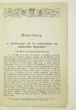 A. Erläuterungen aus der mathematischen und physikalischen Geographie