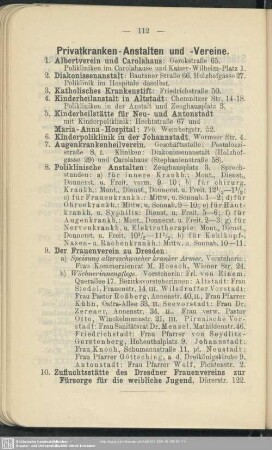 Privatkranken-Anstalten- und Vereine
