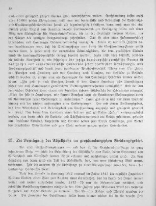 13. Die Beseitigung der Abfallstoffe im großhamburgischen Siedlungsgebiet.