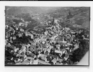 Rheinbrohl (Landkreis Neuwied, Gemeinde Bad Hönningen), Gesamtansicht, Ortslage von Süden