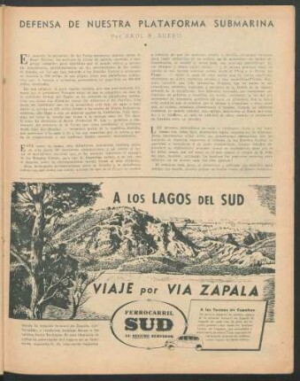 Defensa de nuestra plataforma submarina