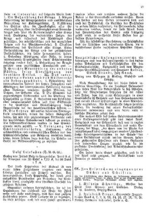 Zur Besprechung eingegangener Bücher und Schriften : [Nichtamtlicher Teil]