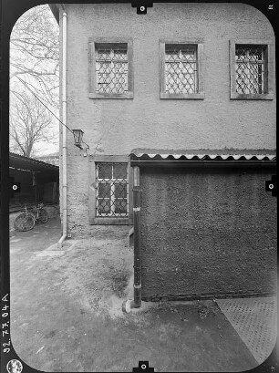 Zittau, Klosterstraße 3. Ehem. Franziskanerkloster. Heffterbau (?, 1652-1662). Hoffront (Teilansicht)