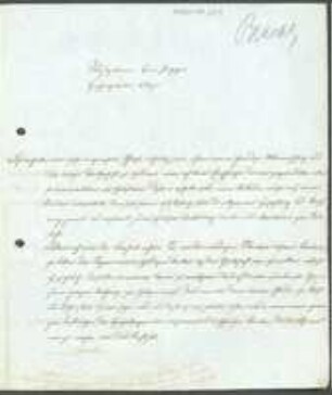 Brief von Adalbert Franz Hermann Bracht an August Emanuel Fürnrohr