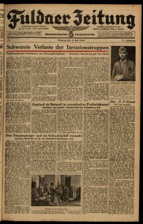 Ausgabe vom Dienstag, den 04. Juli 1944.