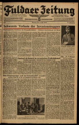 Ausgabe vom Dienstag, den 04. Juli 1944.