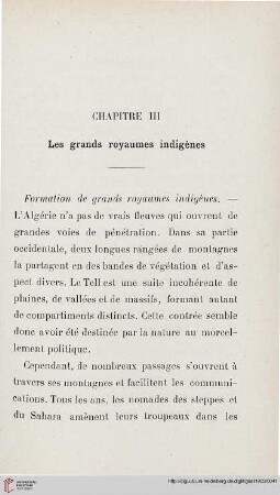 Chapitre III: Les grands royaumes indigènes