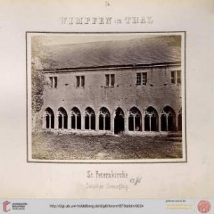 24. Wimpfen im Thal: St. Peterskirche (Östlicher Kreuzgang)