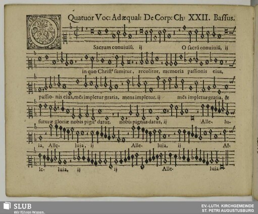 XXII. O sacrum convivium