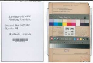 Entnazifizierung Heinrich Horstkotte , geb. 18.05.1882 (Lademeister)