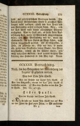 389-398, Rath, der bey der Auferstehung des Lazarus ist gehalten worden.