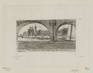 Veuë et perspective du Pont Neuf et de la galerie du Louvre