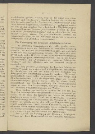 Die Vereinigung der deutschen Arbeitgeberverbände