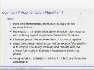 Extending Full Text Search Engine for Mathematical Content