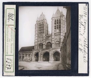 Noyon, Kathedrale: Westfassade (Stoedtner-Nr. 105010)