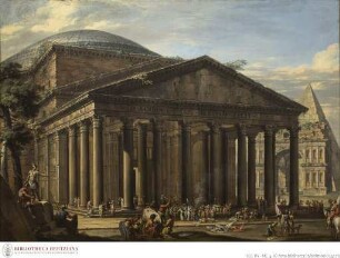 Das Pantheon mit Janusbogen und Cestiuspyramide