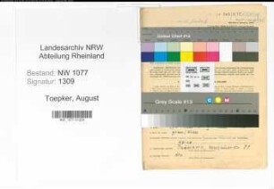 Entnazifizierung August Toepker , geb. 16.05.1916 (Polizist)