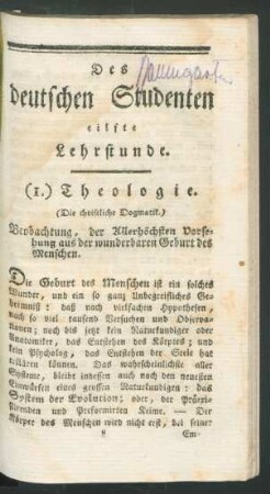 [...] eilfte Lehrstunde.