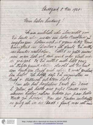 Brief vom 08.05.1920