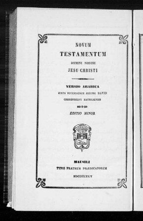 [Tomus 4]: Novum Testamentum Domini Nostri Jesu Christi