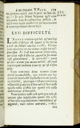 LVII. Difficulté. - LVIII. Difficulté.