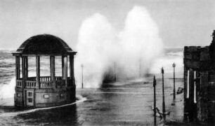 Sturmflut auf Borkum/Nordsee