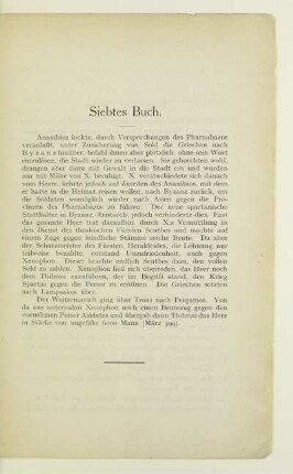 Siebtes Buch