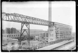 Brücke von Bau Me 3 Dampfkesselhaus nach Bau Me 103 Dampfkesselhaus, Me 2 Kontaktgasanlage, Me 6 Wasserwerk und Luftzentrale