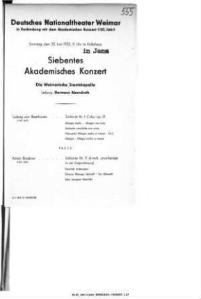 Siebentes Akademisches Konzert