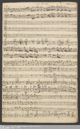 Ms. Ff. Mus. 487 - 3 post Trinit: : C. T. B., violino 1, violino 2, violoncello et organo : 1758