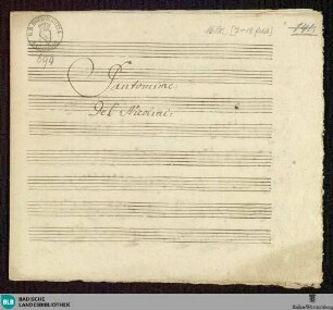 4 Instrumental pieces - Mus. Hs. 694