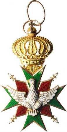 Großherzoglich Sächsischer Orden der Wachsamkeit oder vom Weißen Falken - Groß- bzw. Komturkreuz