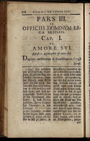 Pars III. De Officiis Hominum Erga Seipsos.