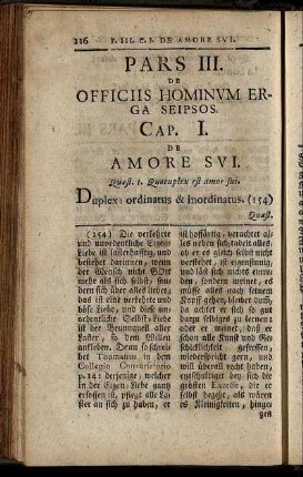 Pars III. De Officiis Hominum Erga Seipsos.