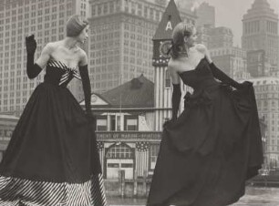 Modeaufnahme, Modelle Rone Compton, Lili Carlson und Natalie (Mademoiselle)