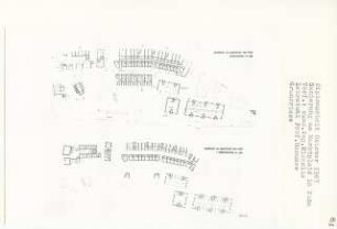 Sanierung am Marktplatz, Plön (Diplomarbeit bei Bernhard Hermkes): Grundrisse Erdgeschoss und 1. Obergeschoss 1:200