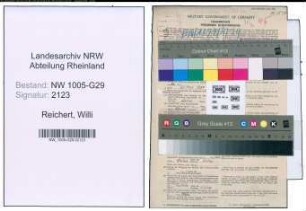 Entnazifizierung Willi Reichert , geb. 02.03.1894 (Bahninspektor)