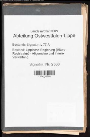 Befreiung der Abgebrannten zu Horn vom Chausseegeld für die Anfuhr von Baumaterial zum Wiederaufbau der Häuser
