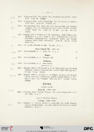 Solms (Nr. 2221-2223)