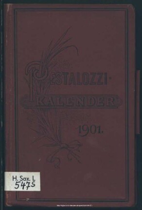 55.1901: Kalender des Sächsischen Pestalozzi-Vereins : auf das Jahr ..