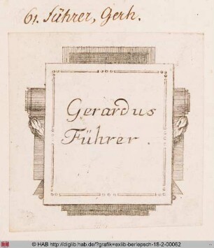 Exlibris des Gerhard Führer